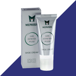 shoe cream tube bleu